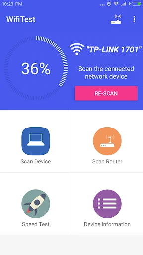 WiFi WPA WPA2 WEP Speed Test screenshot 1