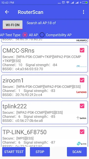 WiFi WPA WPA2 WEP Speed Test screenshot 3