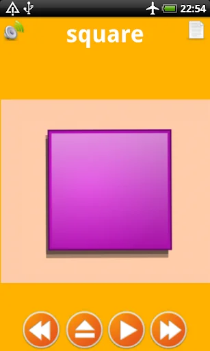 Shapes game for kids flashcard