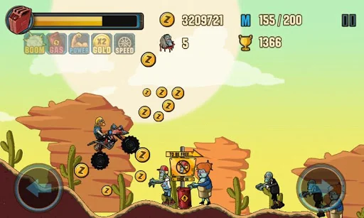 Zombie Road Racing screenshot 2