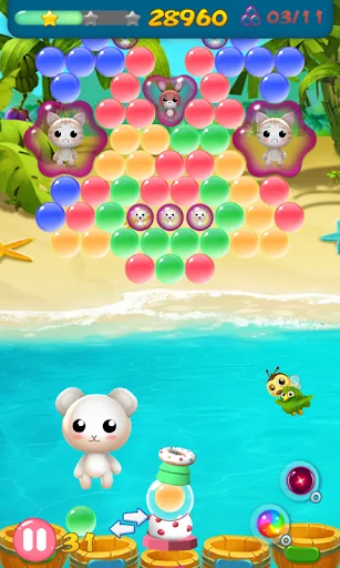Pet Pop Bubble Shooter screenshot 1