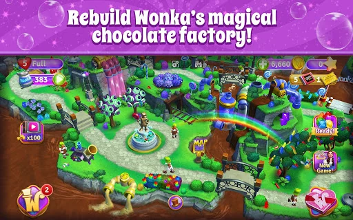 Wonka's World of Candy Match 3 screenshot 1