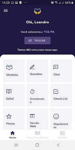 Concursos na Mão, assuntos
