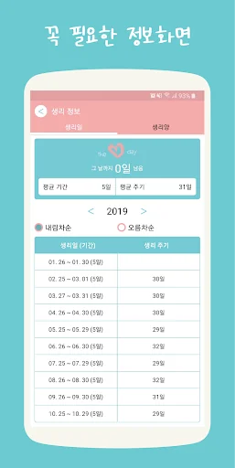 더데이 - 생리 달력 screenshot 4
