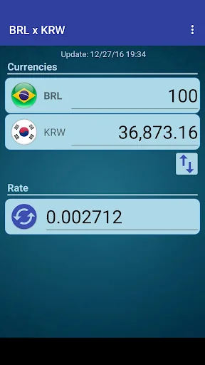 Brazil Real x South Korean Won