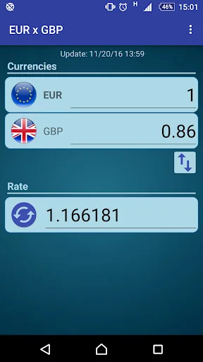 Euro x British Pound Converter