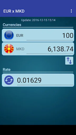 Euro x Macedonian Denar
