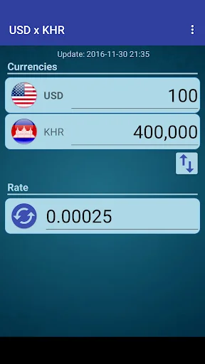 US Dollar to Cambodian Riel
