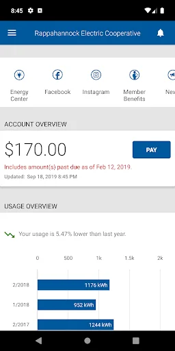 MyREC SmartHub screenshot 2