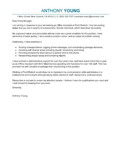 Cover Letter Samples screenshot 4
