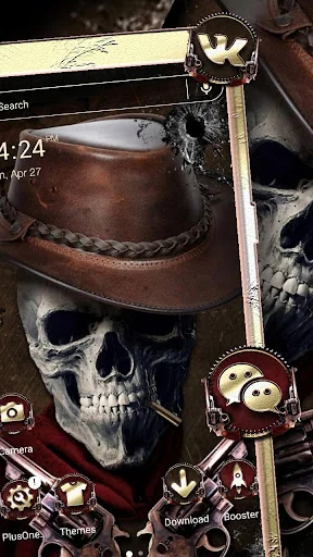 Cowboy Skull Launcher Theme screenshot 1