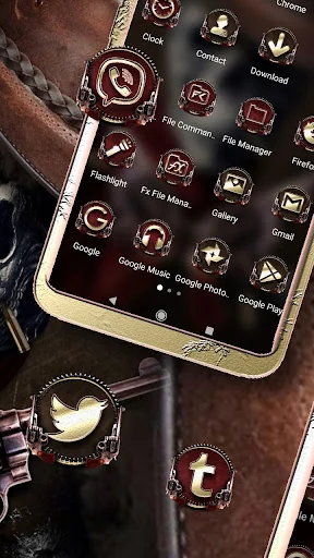 Cowboy Skull Launcher Theme screenshot 2