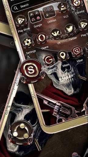 Cowboy Skull Launcher Theme screenshot 4
