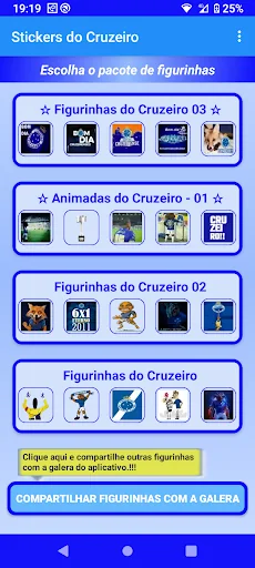 Stickers do Cruzeiro