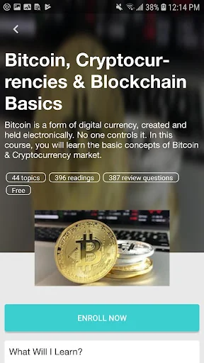 Crypto School - Learn Bitcoin screenshot 1