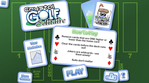 Crystal Golf Solitaire screenshot 2