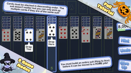 Crystal Spider Solitaire screenshot 4
