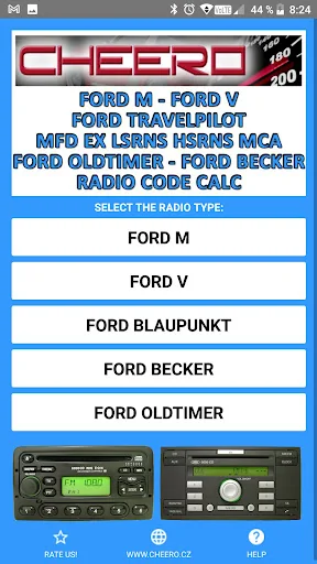 RADIO CODE for FORD V M TPILOT
