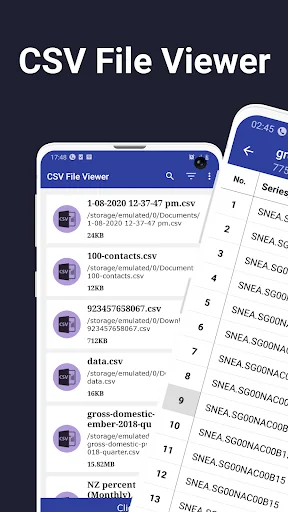 CSV File Viewer screenshot 1