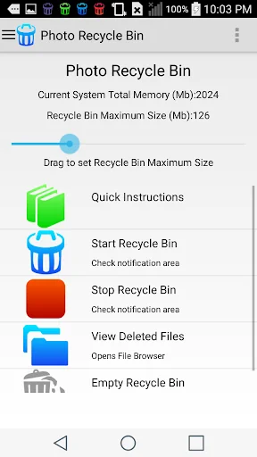 Photo Recycle Bin screenshot 1