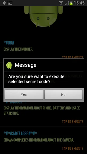 Secret Codes For Android screenshot 3