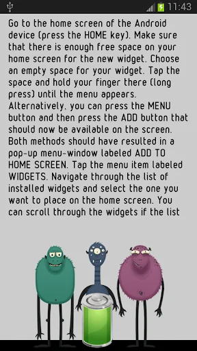 Monsters Battery Widget