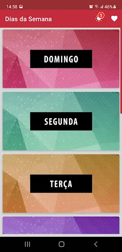 Dias da Semana com Frases