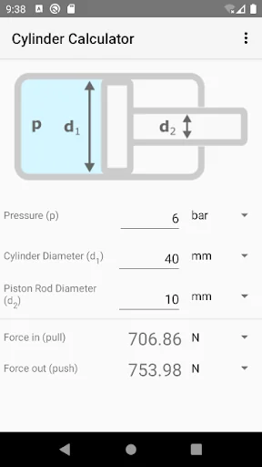 Cylinder Calculator screenshot 1