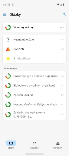 Testy pro rybáře