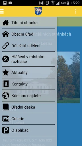 Obec Lešná