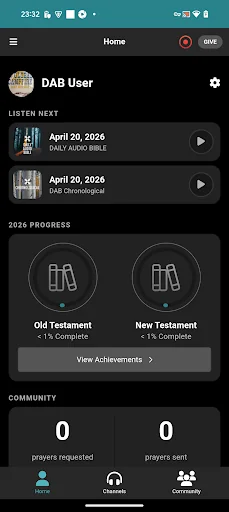 Daily Audio Bible Mobile App