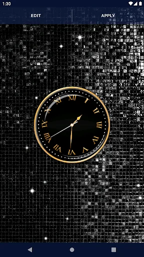 Black HD Clocks Live Wallpaper screenshot 4