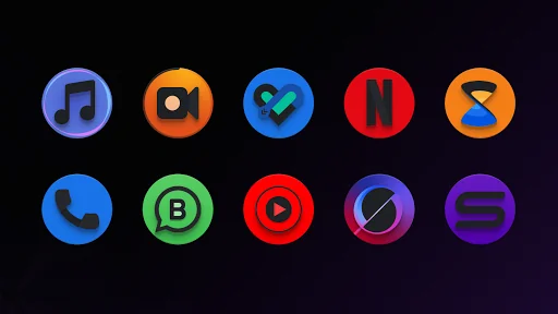 Baked - Dark Android Icon Pack screenshot 2