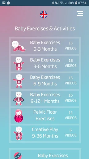 Baby Exercises & Activities screenshot 1