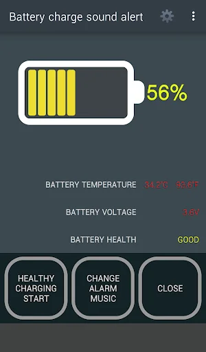 Battery charge sound alert screenshot 2
