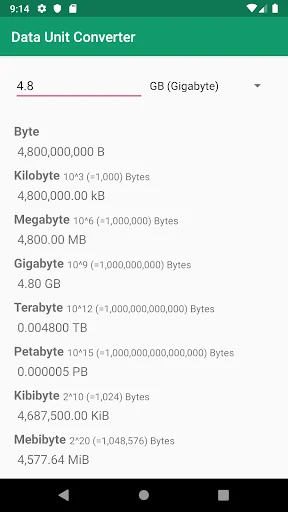 Data Unit Converter: Byte