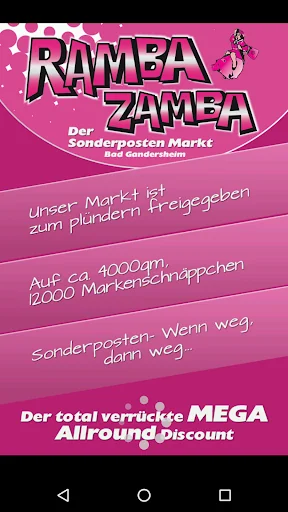 Ramba Zamba - Schnäppchenmarkt