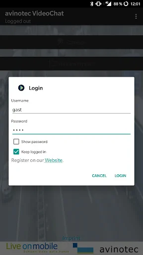 avinotec Videochat Live stream
