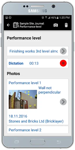 Bauskript Site Journal App