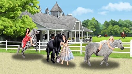 Pony and rider dress-up fun