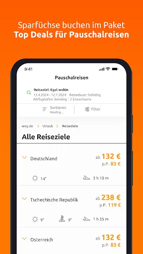 weg.de: Urlaub & Reisen buchen screenshot 2