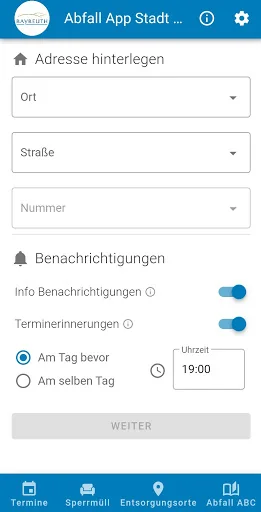 Abfall App Stadt Bayreuth