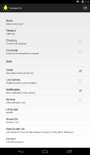 Screen On