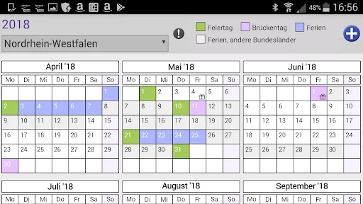 Bundesferien, Ferien+Feiertage