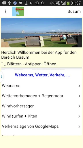 Büsum App für den Urlaub