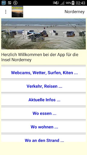 Norderney App für den Urlaub