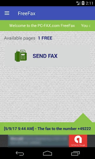 PC-FAX.com FreeFax screenshot 1
