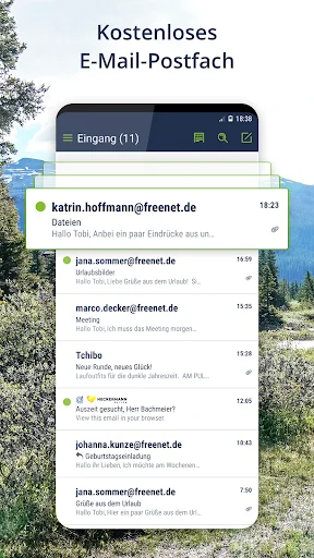 freenet Mail - E-Mail Postfach screenshot 1