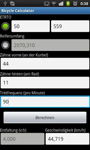 Bicycle Calculator
