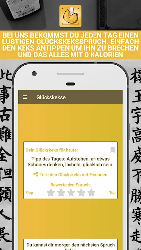 Glückskeks - Witzige Sprüche